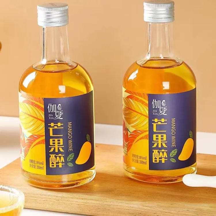 伽夏海南芒果酒鲜果酒香甜低度易饮海南果酒低度8度荔枝甜酒330ml