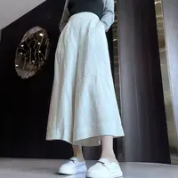 【活力四射】欧若风百搭宽松高腰阔腿休闲裙裤 58813