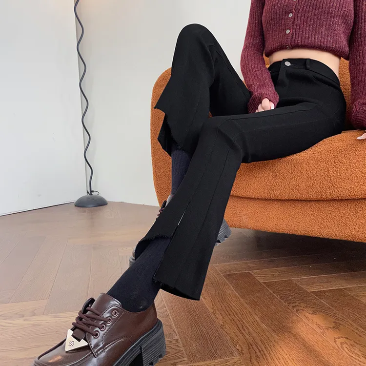 春秋小个子显瘦直筒打底裤女士九分矮爆款新黑色外穿高腰2025鲨鱼