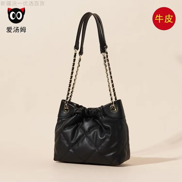 新疆包邮高级感爆款真皮包包女2025新款潮大容量通勤垃圾包女士单