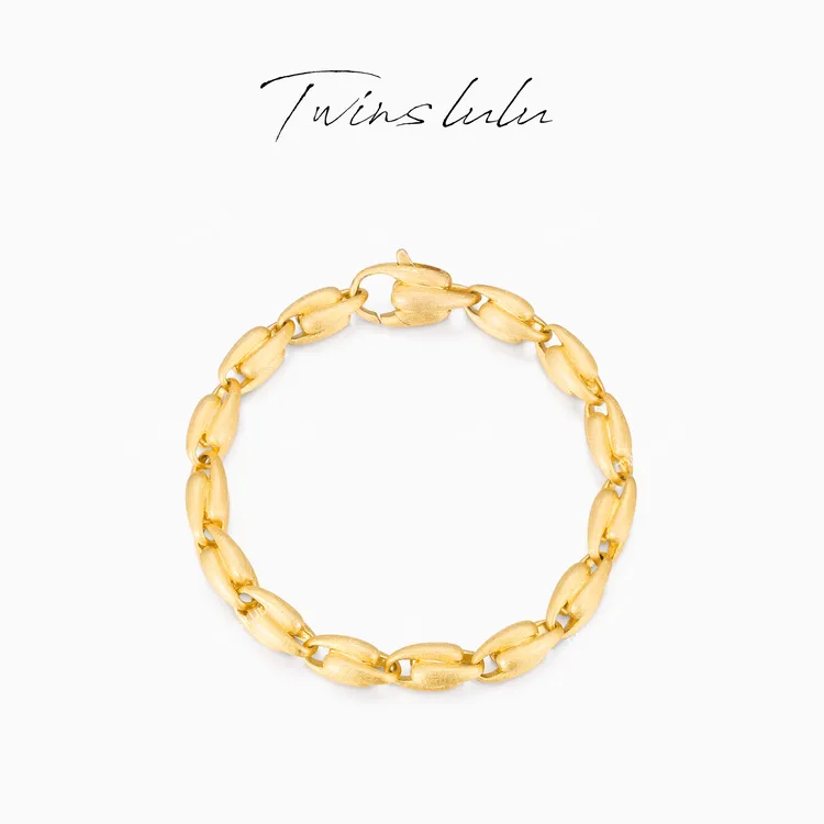 TWINS LULU【麦穗】高级轻奢时尚古法拉丝麦穗手链TSS7429