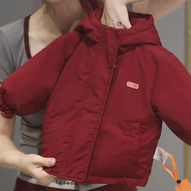 2025新款男女童宝宝时尚洋气简约百搭爆款加棉加厚冲锋衣童装直播