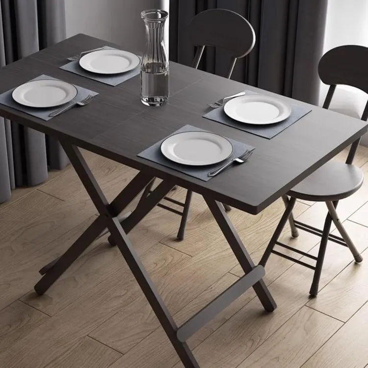 小户型家用折叠桌餐桌长方形简易吃饭桌子户外摆摊地摊可便携桌椅