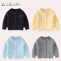 【包芯纱刺绣开衫毛衣 】婴儿童上衣服宝宝秋冬季套头打底针织衫H19