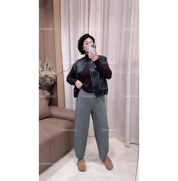 ZHONG大大【】休闲百搭九分卫裤显瘦舒适哈伦裤女50667