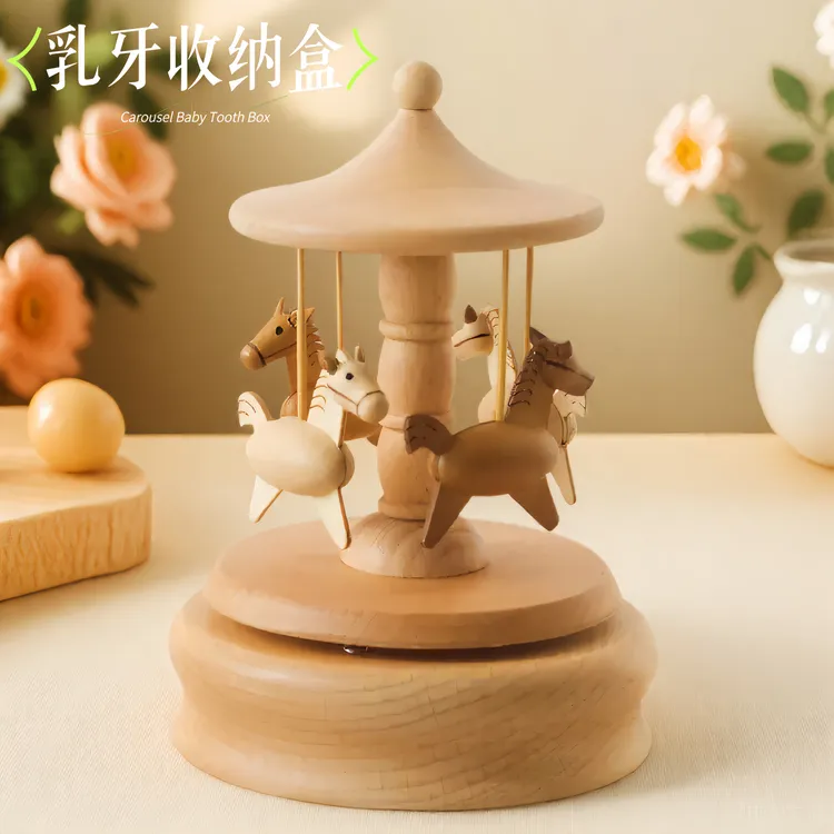 胎毛脐带收藏盒乳牙收纳盒换牙齿保存婴儿童胎发纪念制作男女孩