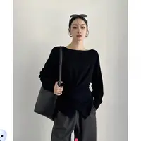 252小众设计感交叉收腰打底B25