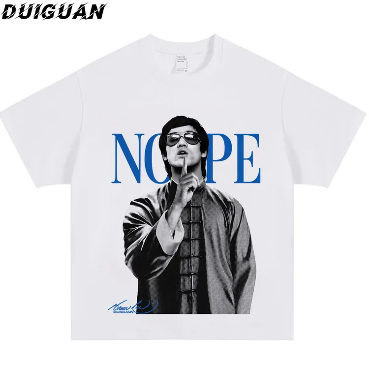 （DUIGUAN）李小龙-美式T桖印花休闲潮流运动短袖夏季宽松男款
