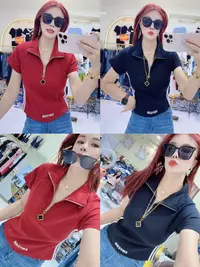 夏季冰感显瘦休闲刺绣百搭上衣809