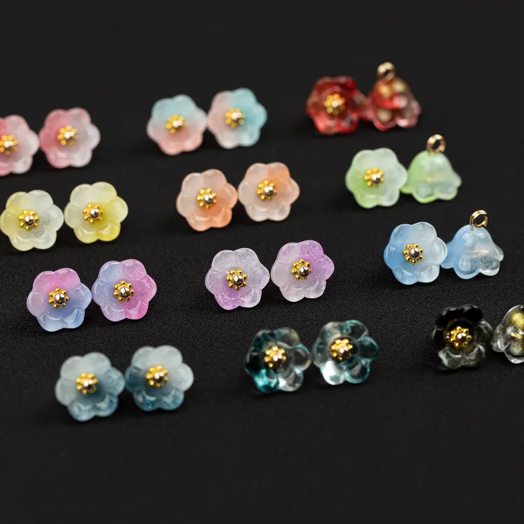 新中式旗袍盘扣纽扣复古国风琉璃风铃玉石扣汉服唐装辅料配件扣女