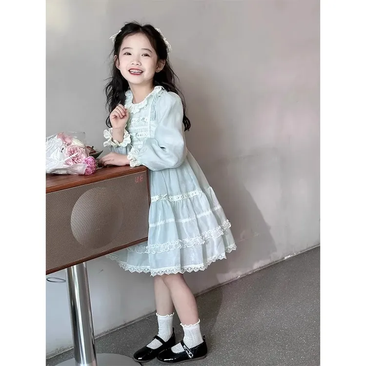 洛丽塔女童公主裙春秋2025新款公主洋气漂亮连衣裙高级感生日礼服