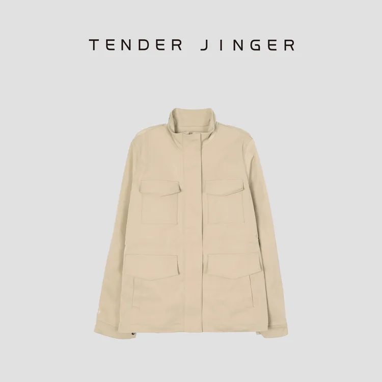 Tender Jinger【黑标】立领多口袋夹克外套T51WM80546