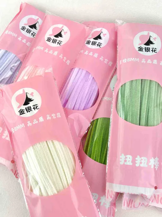 独立包装*【头部品牌-金银花扭扭棒 】特密约105克花束材料手工0001