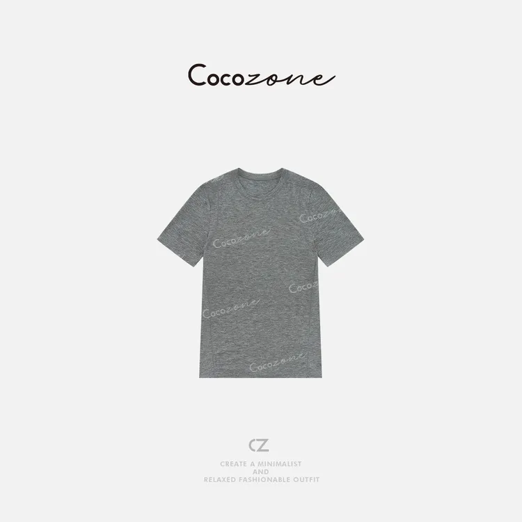 COCO ZONE 刘一一【莱赛尔绵羊毛混纺】修身显瘦圆领T恤CD1A0206