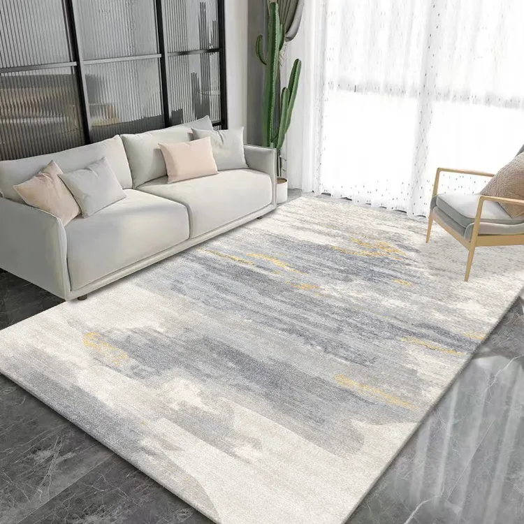 居家好物2*4米泼墨客厅茶几地毯-多尼尔绒防滑防潮-可机洗