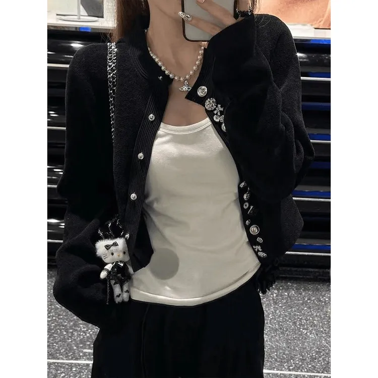 法式千金小香风针织开衫外套女秋季新款高级感气质名媛短款上衣潮