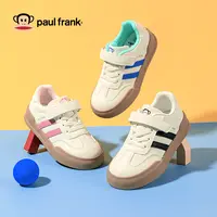 大嘴猴童鞋男童鞋子魔术贴轻便小白鞋休闲鞋3-6-12岁儿童运动鞋女