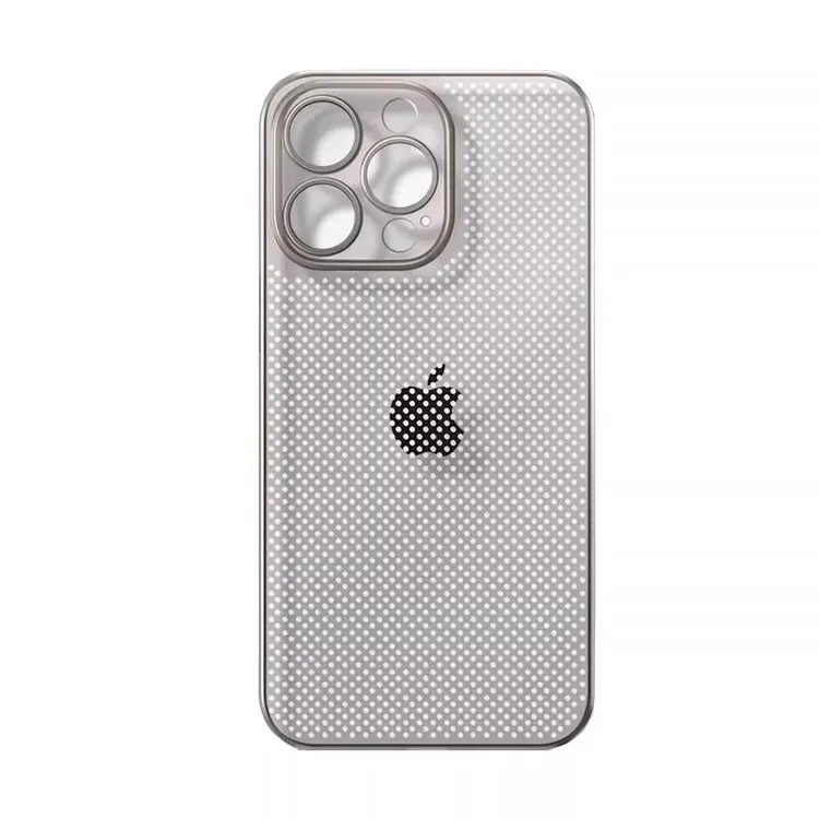 夏季超薄透气散热适用苹果16promax手机壳iPhone15pro磨砂14全包