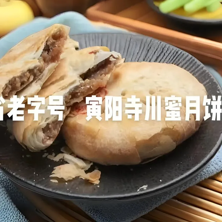 山东济宁汶上特产正宗寅阳寺川蜜月饼老式手工大白皮传统五仁月饼