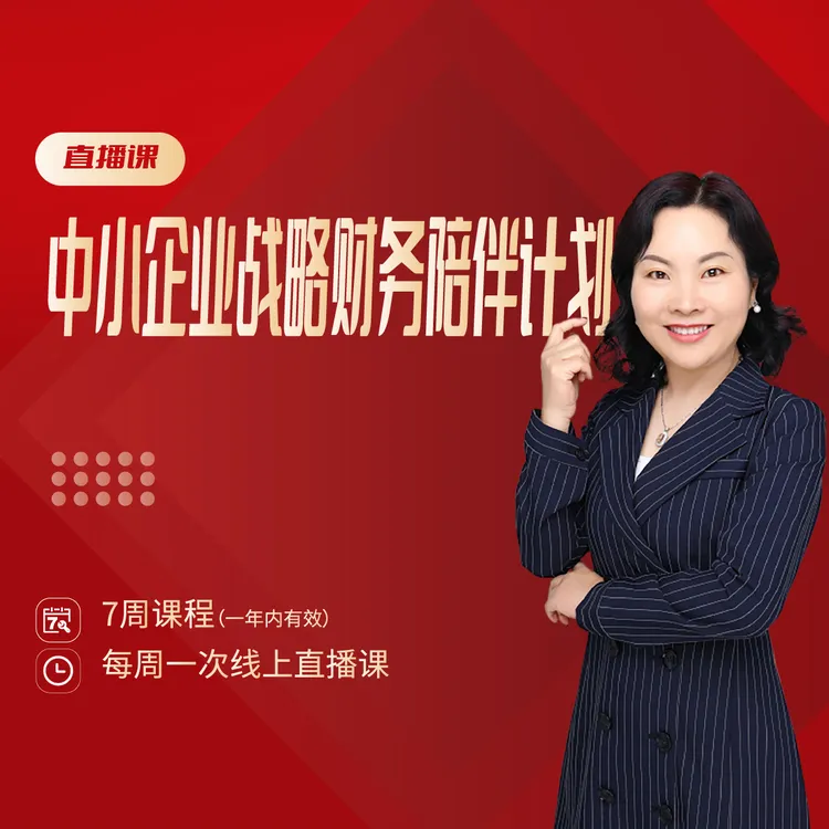 中小企业战略财务陪伴计划 | 直播课