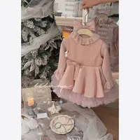 【精灵舞会】五Hihoniya~2025冬宝宝法式芭蕾缎面蓬蓬加绒连衣裙