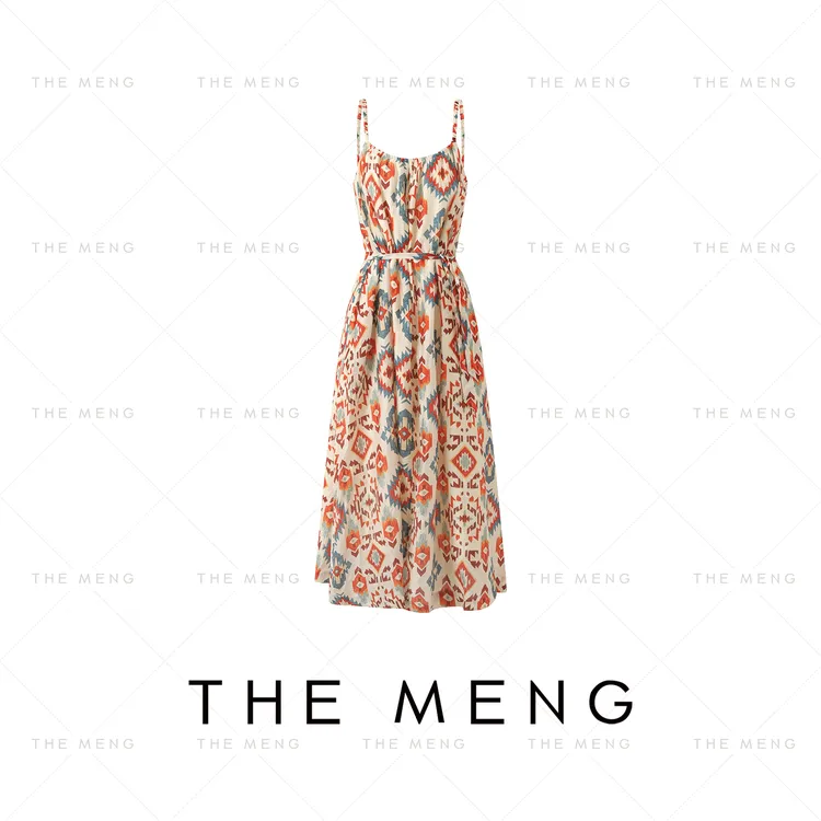 THE MENG【土耳其】精纺兰精天丝亚麻复古通勤连衣裙#M252G0133