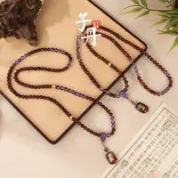 【蜜棠二店】红发紫超斗珠项链（多样性发/发一串）C3-726