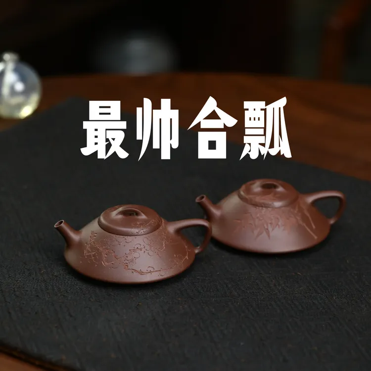 瓢中法拉利 大水潭紫泥 合瓢壶 115c 网9孔 半手