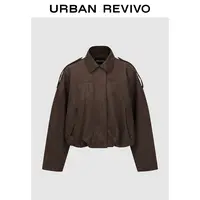 UR2025冬季新款女装琥珀流光风超宽松棉服外套UWH150050