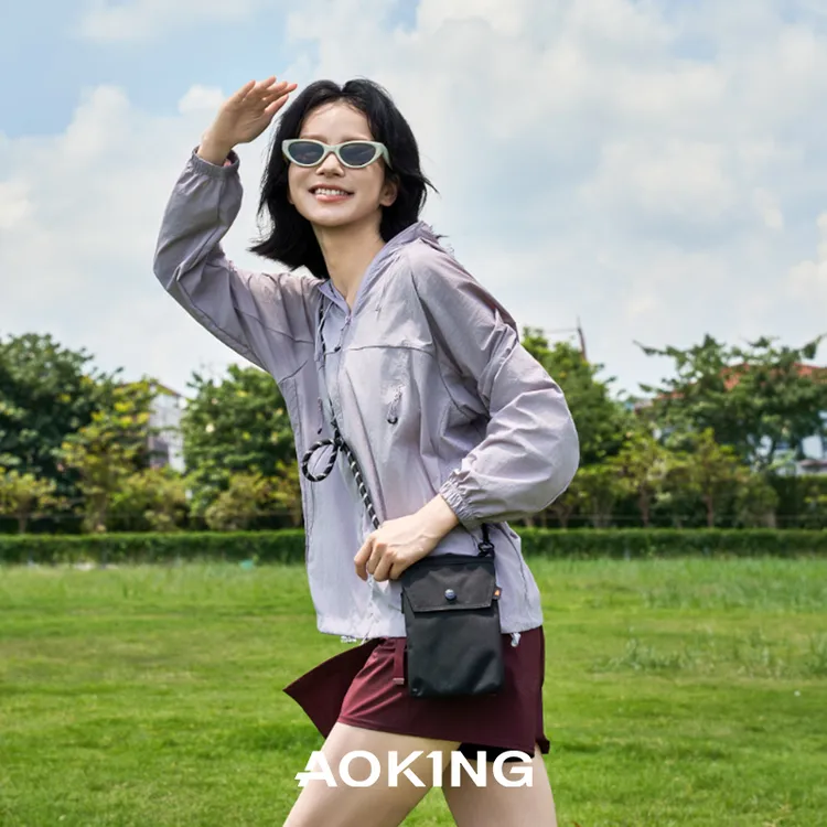 AOKING迷你小包防水尼龙布散步轻便休闲手机包多功能单肩小包包