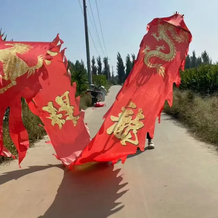 格曼马到成功新款一体彩绸单独龙身健身龙
