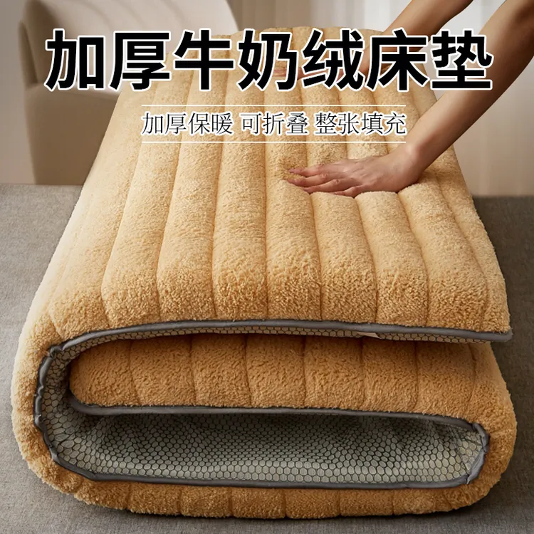 床垫牛奶绒秋冬季加厚学生宿舍单人记忆保暖被褥垫子加厚软垫家用