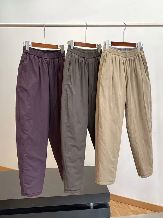 B一裤两穿！双面穿！夹棉加厚！精梳棉外穿棉裤女休闲裤 23-88 H7213