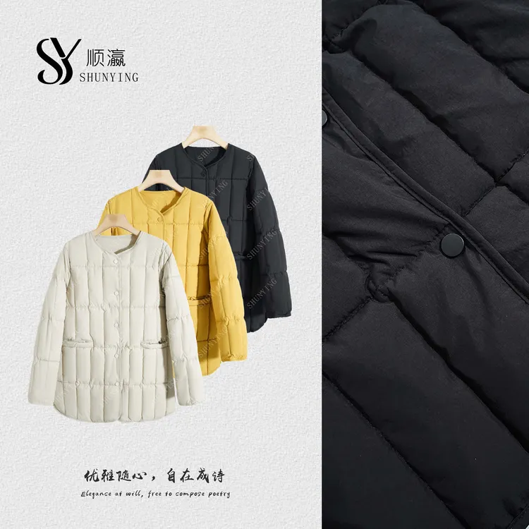 【仟娜】温柔气质款~时尚气质设计感洋气轻薄棉服SY76MF6867