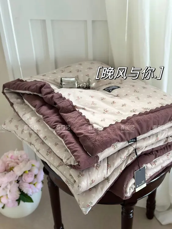 【春田记】2025冬季新品 超软A类针织棉法式加厚春秋冬被 可机洗