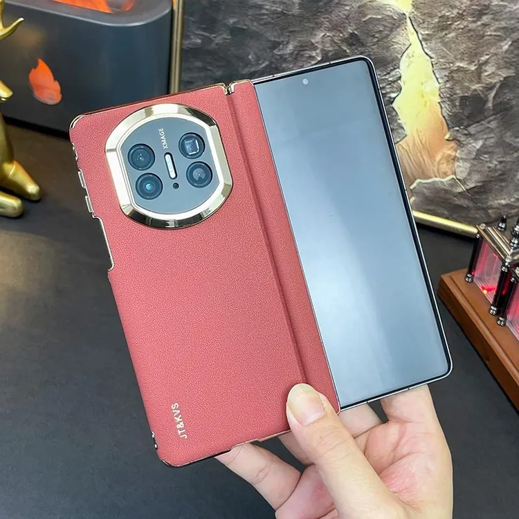 【秒变X7】适用华为matex6手机壳真皮X5典藏版保护套双中轴X3防摔