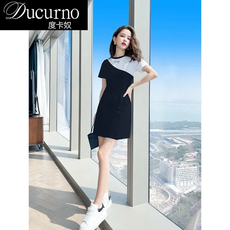 黑色裙夏季女装2026新款夏装爆款小个子显瘦气质连衣裙短款夏天女