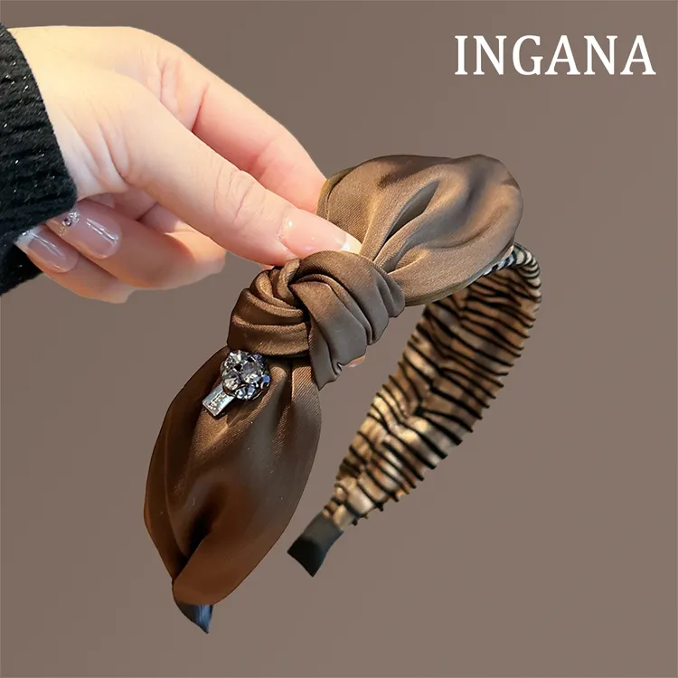 法式小香风发箍女德拉美拉头箍发捆高级感时尚发卡宽边蝴蝶结头饰