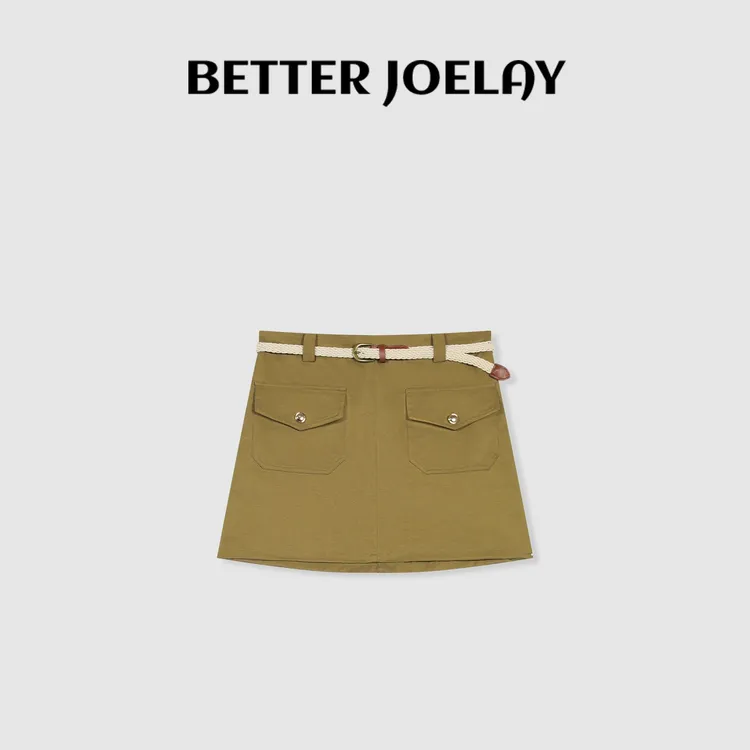 BETTERJOELAY-【淡雅收腰】时尚小裙子百搭小清新半身裙WL1139