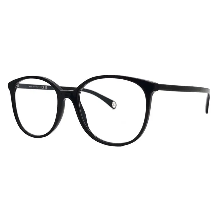 复古椭圆形板材超轻可配近近视黑框眼镜 J25YJ973