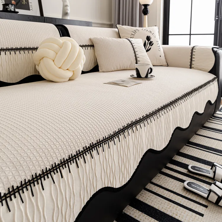 虹原风尚雪尼尔轻奢高级感沙发垫四季通用2025新款固定防滑直排