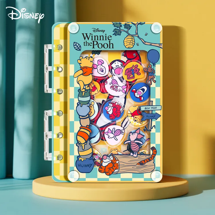 Disney/迪士尼小熊维尼亚克力摇摇乐活页笔记本摇摇本便携手账本