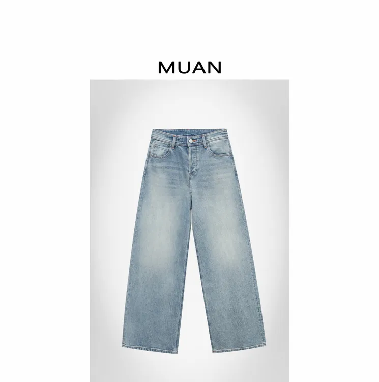 木岸MUAN：《意大利牛仔》定制意大利进口树皮皱牛仔长裤CQ-NM-916