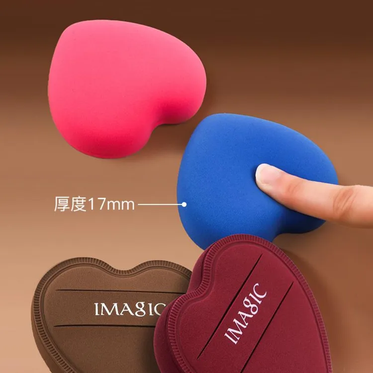 IMAGIC新款心形粉扑不易吃粉上妆服帖化妆蛋粉扑