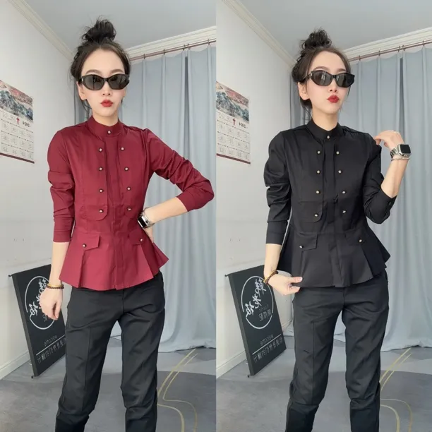 5205新款长袖衬衫