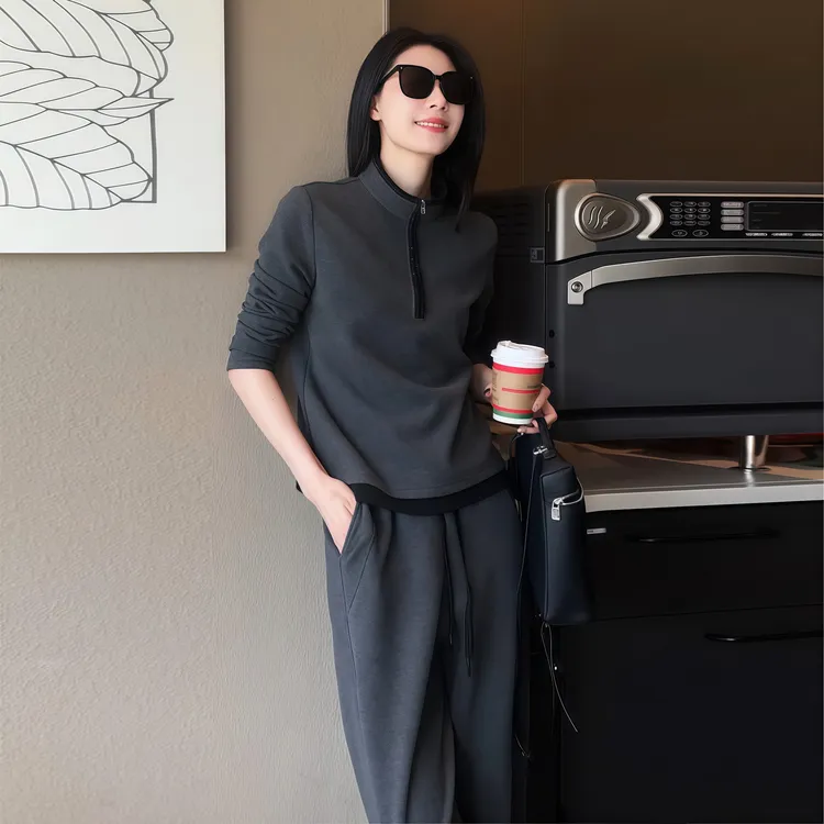 【小调性】Mayya Plus麦芽定制轻奢气质毛茸茸针织套装32547339AB