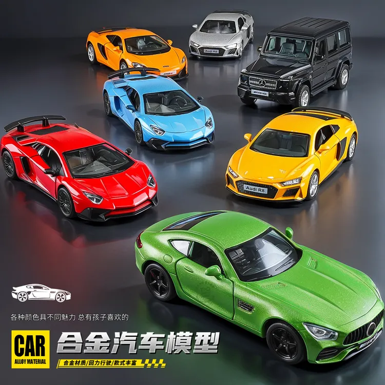 正版兰博基尼合金模型 男孩 3-6 岁声光回力玩具车 生日礼物摆件