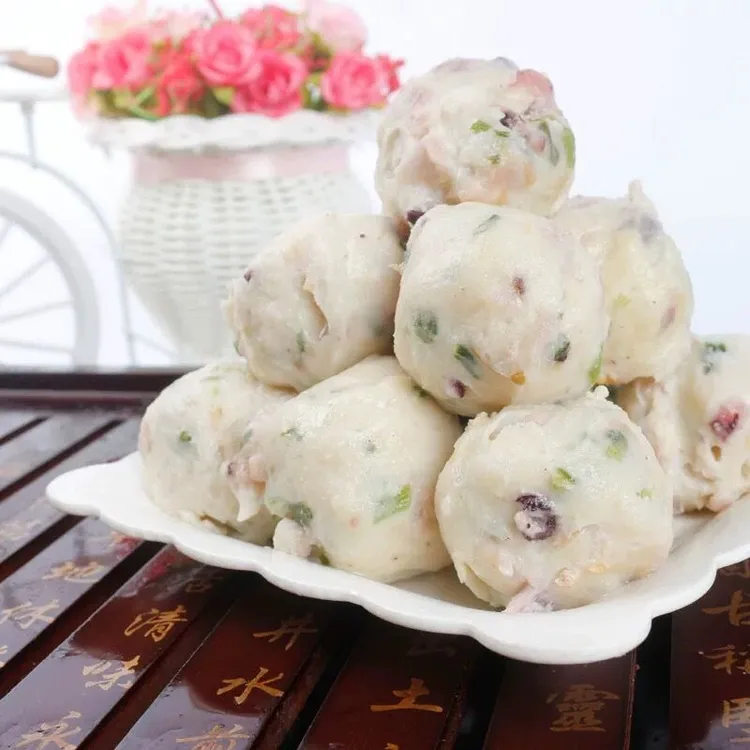 手工章鱼丸子八爪鱼丸潮汕美食小吃麻辣烫关东煮火锅烧烤食材