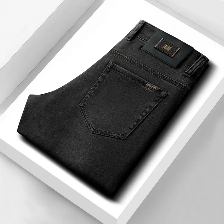 【专柜品质】春夏薄款高端轻奢时尚百搭商务修身直筒男士休闲牛仔裤