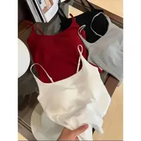 新款秋冬季吊带背心女一体胸垫打底美背内衣修身显瘦通勤气质运动